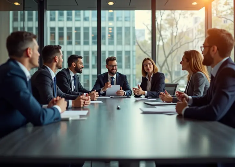 Профессиональная команда на тренинге по развитию эмоционального интеллекта и коммуникативных навыков